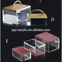 Hot!!!Wholesale Acrylic Jewelry Box Custom Logo