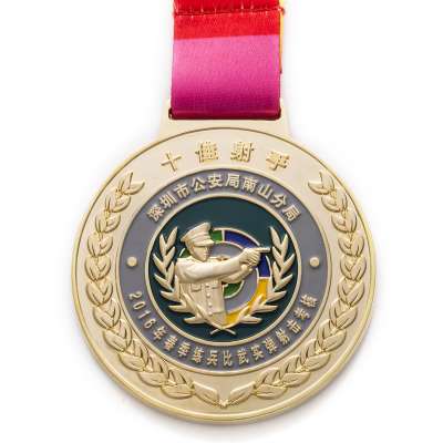 Free face mask for order of Factory custom sport medal,Wholesale hot selling trophy medal