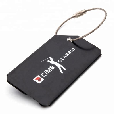 Free face mask for order of New products regular size n shape metal luggage tag with different accessories