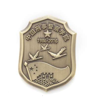 Customized die casting metal police metal alloy pin badge